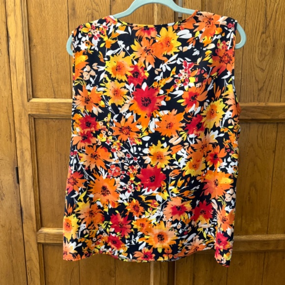Jones New York Floral Sleeveless Blouse – Size 12 - Picture 3 of 6